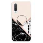 3D Marble Soft Silicone TPU Case Cover Bracket For Xiaomi Mi CC9e(Black and White Powder) - 1