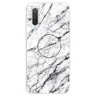 3D Marble Soft Silicone TPU Case Cover Bracket For Xiaomi Mi CC9e(White) - 1