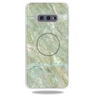 3D Marble Soft Silicone TPU Case Cover Bracket For Galaxy S10e(Light Green) - 1