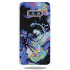 3D Marble Soft Silicone TPU Case Cover Bracket For Galaxy S10e(Deep Purple) - 1