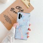 TPU Glossy Laser Marble IMD Colorful TPU Case for Galaxy Note10+(White) - 1