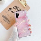 TPU Glossy Laser Marble IMD Colorful TPU Case for Galaxy Note10+(Pink) - 1