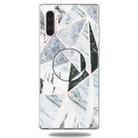 3D Marble Soft Silicone TPU Case Cover Bracket For Galaxy Note10(Polytriangle) - 1