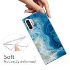3D Marble Soft Silicone TPU Case Cover Bracket For Galaxy Note10 +(Light Blue) - 5