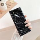 TPU Smooth Marbled IMD Mobile Phone Case for Galaxy Note 10+(Black F30) - 1