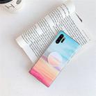 TPU Smooth Marbled IMD Mobile Phone Case with Folding Bracket for Galaxy Note 10+(Rainbow A16) - 1