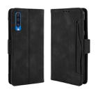 Wallet Style Skin Feel Calf Pattern Leather Case for Galaxy A50 / A50s, with Separate Card Slot(Black) - 1