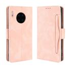 Wallet Style Skin Feel Calf Pattern Leather Case For Huawei Mate 30 Pro,with Separate Card Slot(Pink) - 1