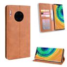Magnetic Buckle Retro Crazy Horse Texture Horizontal Flip Leather Case for Huawei Mate 30 Pro , with Holder & Card Slots & Photo Frame(Brown) - 1