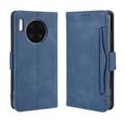 Wallet Style Skin Feel Calf Pattern Leather Case For Huawei Mate 30 ,with Separate Card Slot(Blue) - 1