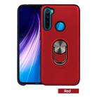 For Xiaomi Redmi Note 8  360 Rotary Multifunctional Stent PC+TPU Case with Magnetic Invisible Holder(Red) - 1