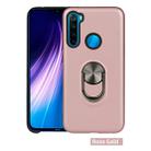 For Xiaomi Redmi Note 8  360 Rotary Multifunctional Stent PC+TPU Case with Magnetic Invisible Holder(Rose Gold) - 1