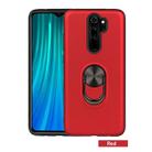 For Xiaomi Redmi Note 8 Pro   360 Rotary Multifunctional Stent PC+TPU Case with Magnetic Invisible Holder(Red) - 1