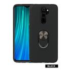 For Xiaomi Redmi Note 8 Pro   360 Rotary Multifunctional Stent PC+TPU Case with Magnetic Invisible Holder(Black) - 1