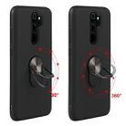 For Xiaomi Redmi Note 8 Pro   360 Rotary Multifunctional Stent PC+TPU Case with Magnetic Invisible Holder(Black) - 7