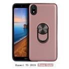 For Huawei Y5(2019)  360 Rotary Multifunctional Stent PC+TPU Case with Magnetic Invisible Holder(Rose Gold) - 1