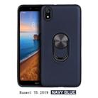 For Huawei Y5(2019)  360 Rotary Multifunctional Stent PC+TPU Case with Magnetic Invisible Holder(Navy Blue) - 1