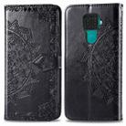 For Huawei Mate 30 Lite / Nova 5i Pro Halfway Mandala Embossing Pattern Horizontal Flip Leather Case with Holder & Card Slots & Wallet & Photo Frame & Lanyard(Black) - 1