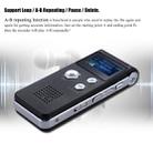 SK-012 8GB Voice Recorder USB Professional Dictaphone  Digital Audio With WAV MP3 Player VAR   Function Record(Black) - 3