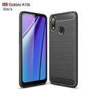 Brushed Texture Carbon Fiber TPU Case for Galaxy A10s(Black) - 1