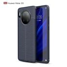 Litchi Texture TPU Shockproof Case for Huawei Mate 30(Navy Blue) - 1