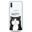 For Galaxy A70    3D Pattern Printing Extremely Transparent TPU Phone Case(NO Cat) - 1