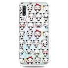 For Galaxy A70    3D Pattern Printing Extremely Transparent TPU Phone Case(Mini Panda) - 1