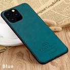 PINWUYO Pin Rui Series Classical Leather, PC + TPU + PU Leather Waterproof And Anti-fall All-inclusive Protective Shell for iPhone 11 Pro(Blue) - 1