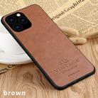 For iPhone 11 Pro Max PINWUYO Pin Rui Series Classical Leather, PC + TPU + PU Leather Waterproof And Anti-fall All-inclusive Protective Shell (Brown) - 1