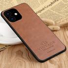 PINWUYO Pin Rui Series Classical Leather, PC + TPU + PU Leather Waterproof And Anti-fall All-inclusive Protective Shell for iPhone 11(Brown) - 1