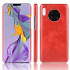 For Huawei Mate 30 Shockproof Litchi Texture PC + PU Case(Red) - 1