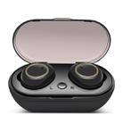 TWS-A1 TWS Bluetooth 5.0 Mini Invisible Sports Music Earphone with Charging Box & Microphone (Black) - 1