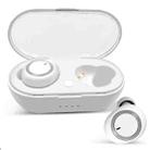 TWS-A1 TWS Bluetooth 5.0 Mini Invisible Sports Music Earphone with Charging Box & Microphone (White) - 1