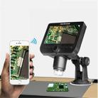 Handheld Digital Microscope 1000 Times Electronic Magnifying Glass WiFi With Screen Integrated Microscope （Black） - 1