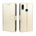 For Galaxy A10s Retro Crazy Horse Texture Horizontal Flip Leather Case with Holder & Card Slots & Photo Frame(Gold) - 1