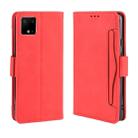 For Google Pixel 4 XL Wallet Style Skin Feel Calf Pattern Leather Case with Separate Card Slot(Red) - 1