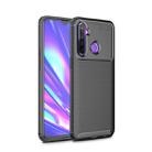 For OPPO Realme 5 Carbon Fiber Texture Shockproof TPU Case(Black) - 1