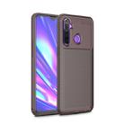 For Xiaomi Redmi Note 8 Carbon Fiber Texture Shockproof TPU Case(Brown) - 1