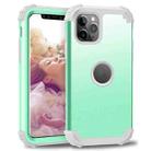 For iPhone 11 Pro PC+ Silicone Three-piece Anti-drop Mobile Phone Protective Back Cover(Green) - 1