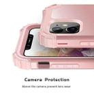For iPhone 11 PC+ Silicone Three-piece Anti-drop Mobile Phone Protective Back Cover(Rose gold) - 5