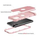 For iPhone 11 PC+ Silicone Three-piece Anti-drop Mobile Phone Protective Back Cover(Rose gold) - 6