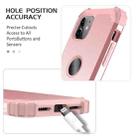 For iPhone 11 PC+ Silicone Three-piece Anti-drop Mobile Phone Protective Back Cover(Rose gold) - 7