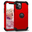 For iPhone 11 Pro Max PC+ Silicone Three-piece Anti-drop Mobile Phone Protective Back Cover(Red) - 1