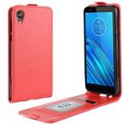 For Motorola Moto E6 Crazy Horse Vertical Flip Leather Protective Case(Red) - 1