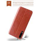 For Huawei P30 MOFI Rui Series Classical Leather Flip Leather Case With Bracket Embedded Steel Plate All-inclusive(Red) - 10