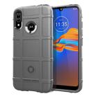 For Motorola E6 Plus Full Coverage Shockproof TPU Case(Grey) - 1