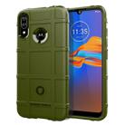 For Motorola E6 Plus Full Coverage Shockproof TPU Case(Army Green) - 1