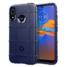 For Motorola E6 Plus Full Coverage Shockproof TPU Case(Blue) - 1