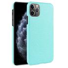 For iPhone 11 Pro Shockproof Crocodile Texture PC + PU Case(Light green) - 1