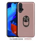 For Huawei Nova 5   360 Rotary Multifunctional Stent PC+TPU Case with Magnetic Invisible Holder(Rose Gold) - 1